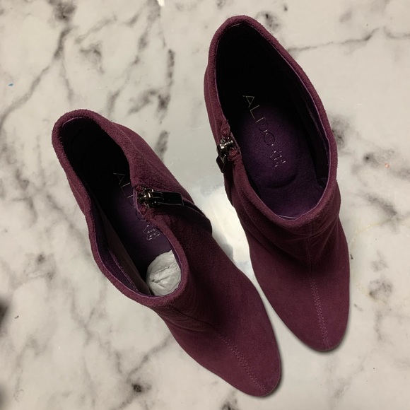 Aldo Shoes - Purple suede bootie ALDO